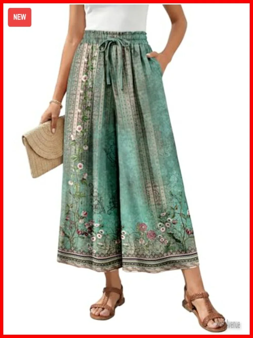 High Waist Wide Leg Palazzo Pants with Pockets Lounging Vacation Slacks